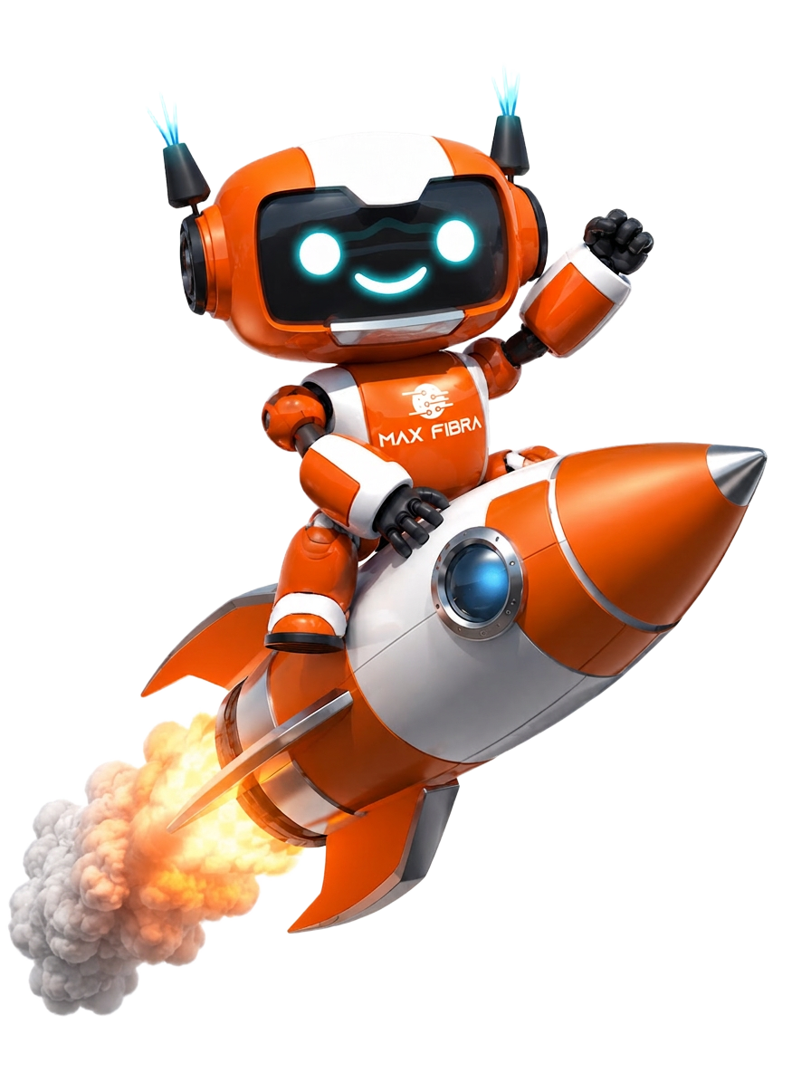 Mascote Max Fibra